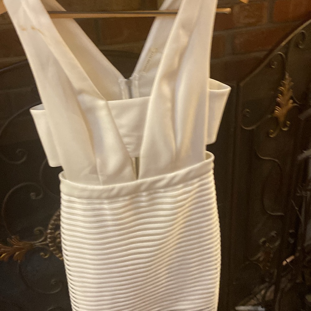 NWT Mustard Seed White Cutout Dress - Picture 5 of 11